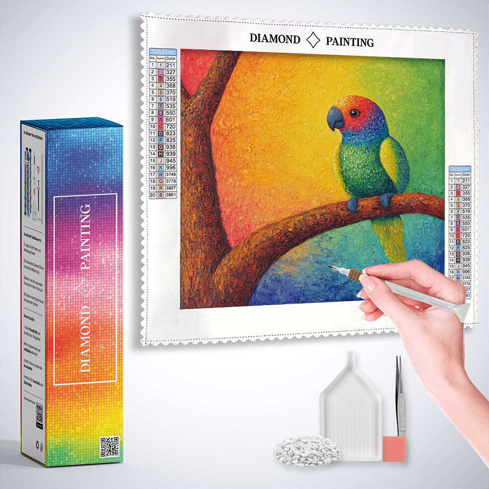 Diamond Painting - Regenbogenportrait des Lebens