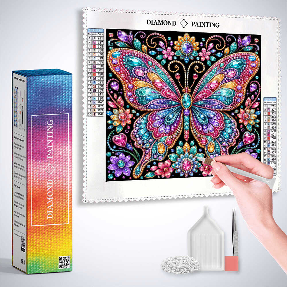 Diamond Painting - Juwelenflügel, Funkelnde Fantasie