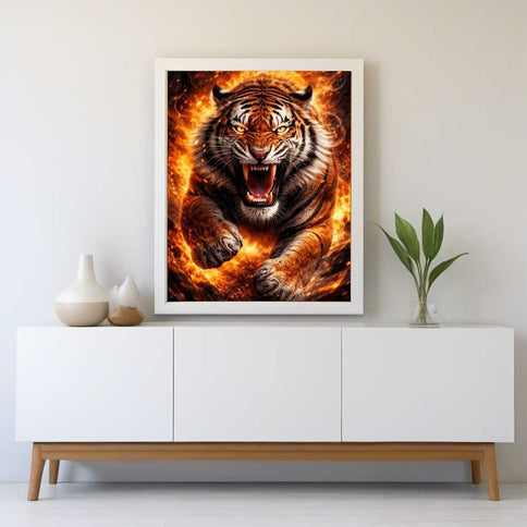 Diamond Painting - Im Feuer entfesselt