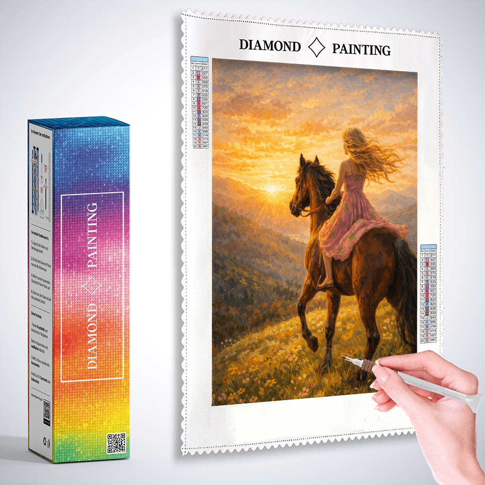 Diamond Painting - Sonnenritt der Freiheit