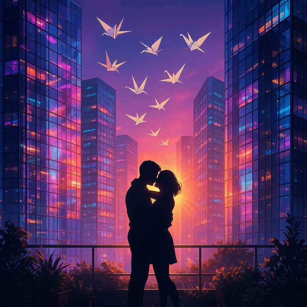 Diamond Painting - Küsse im Neonlicht