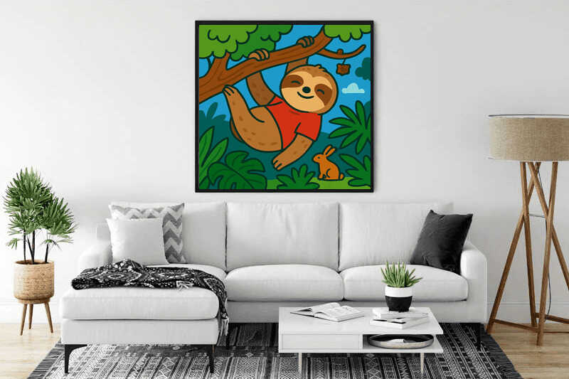 Diamond Painting - Sanfte Träume im Dschungel