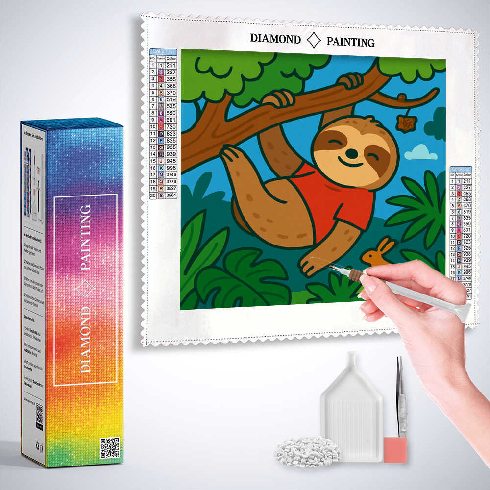 Diamond Painting - Sanfte Träume im Dschungel