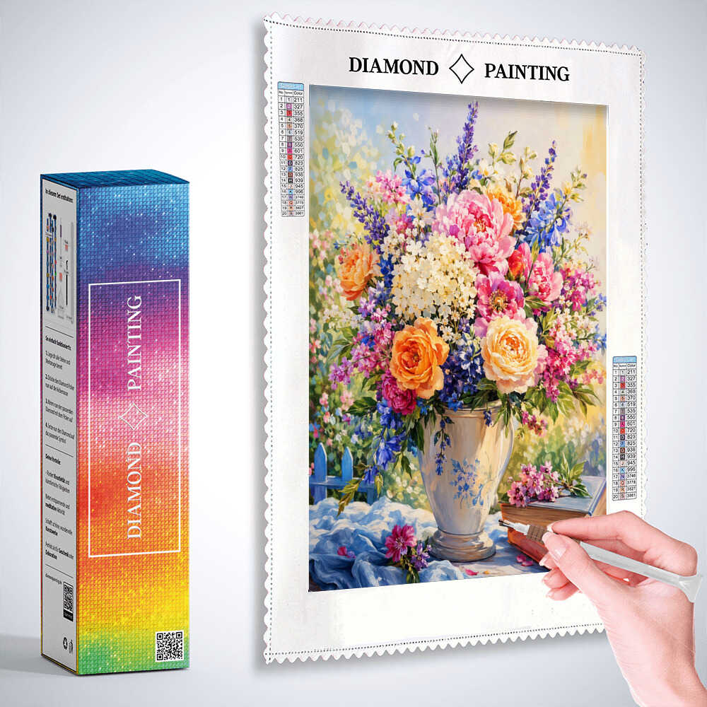 Diamond Painting - Blütenpracht der Erinnerung