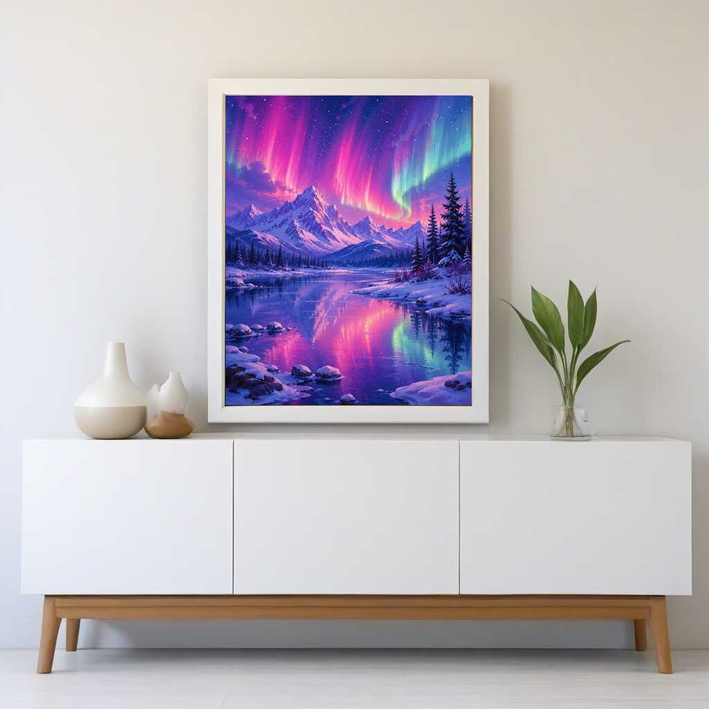 Diamond Painting - Tanz der Polarlichter