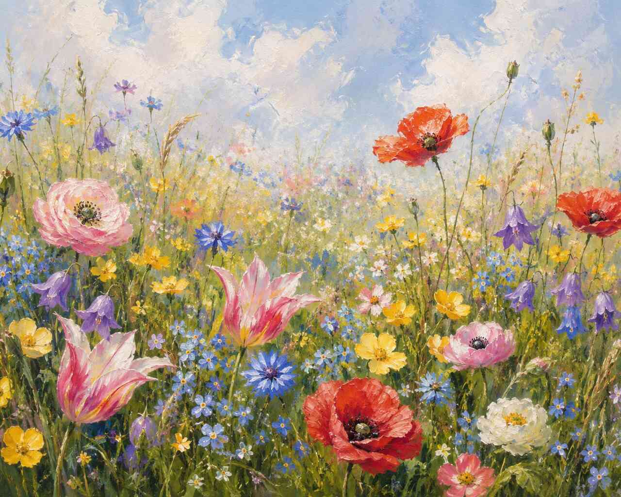 Diamond Painting - Frühlingserwachen, blühende Harmonie
