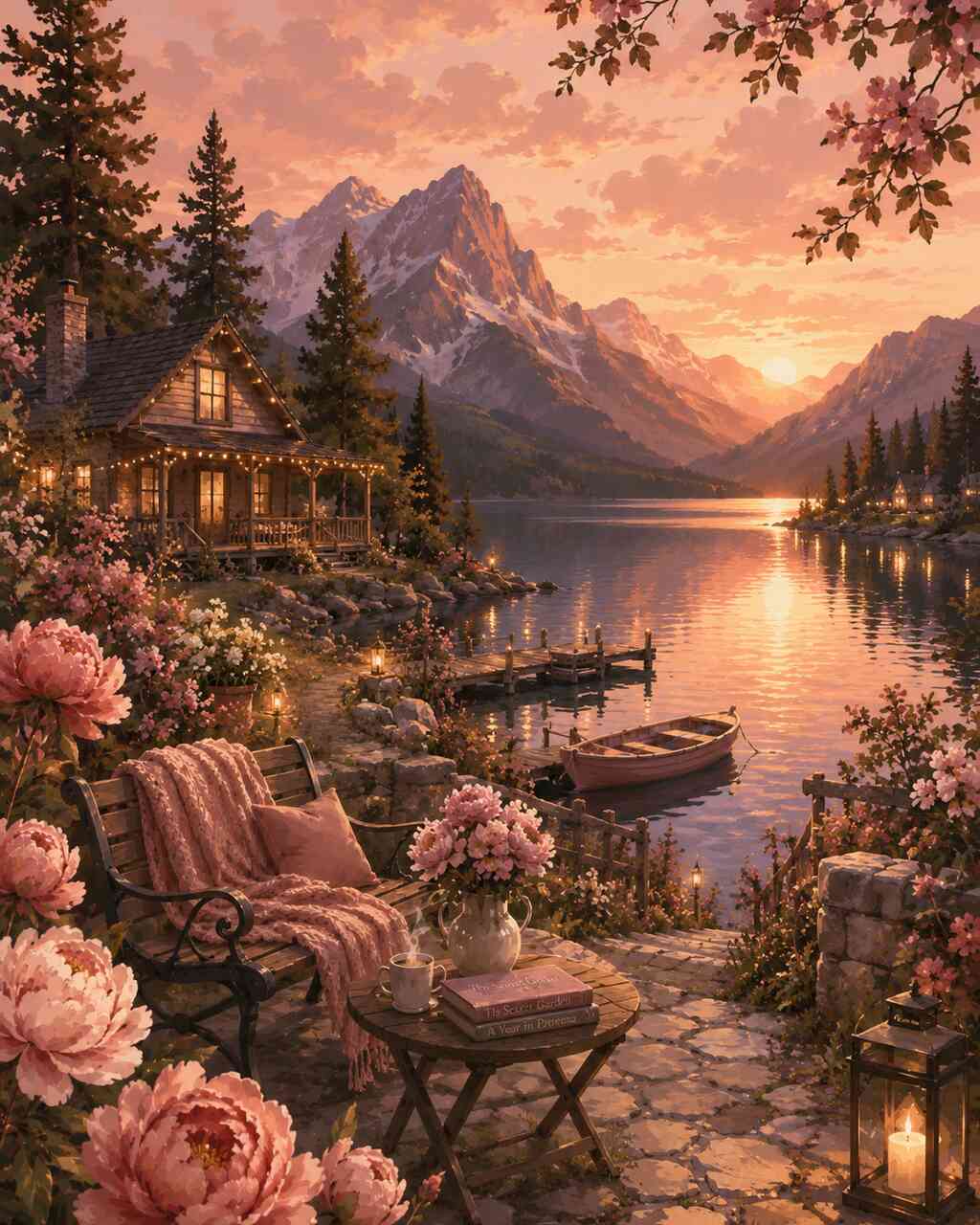 Diamond Painting - Sonnenzauber am See