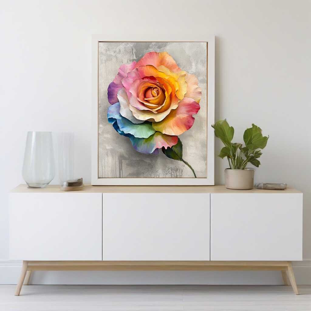 Diamond Painting - Regenbogenrose