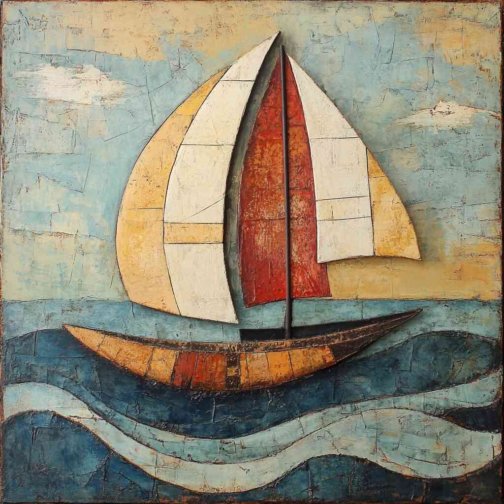 Diamond Painting - Segel der Freiheit, Abstrakt