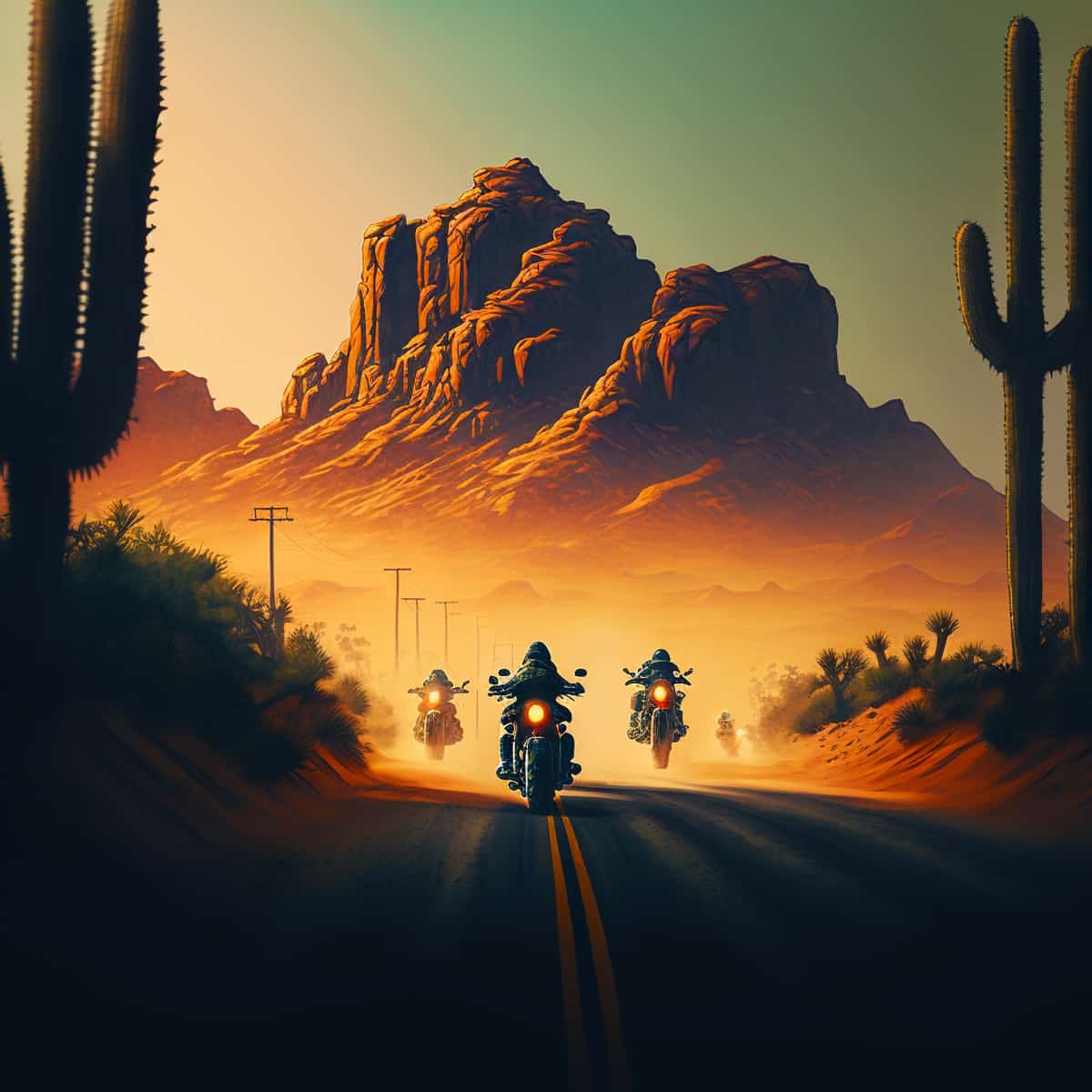 Diamond Painting - Asphalt-Cowboy - gedruckt in Ultra-HD - Motorrad, Motorräder, Neu eingetroffen, Quadratisch