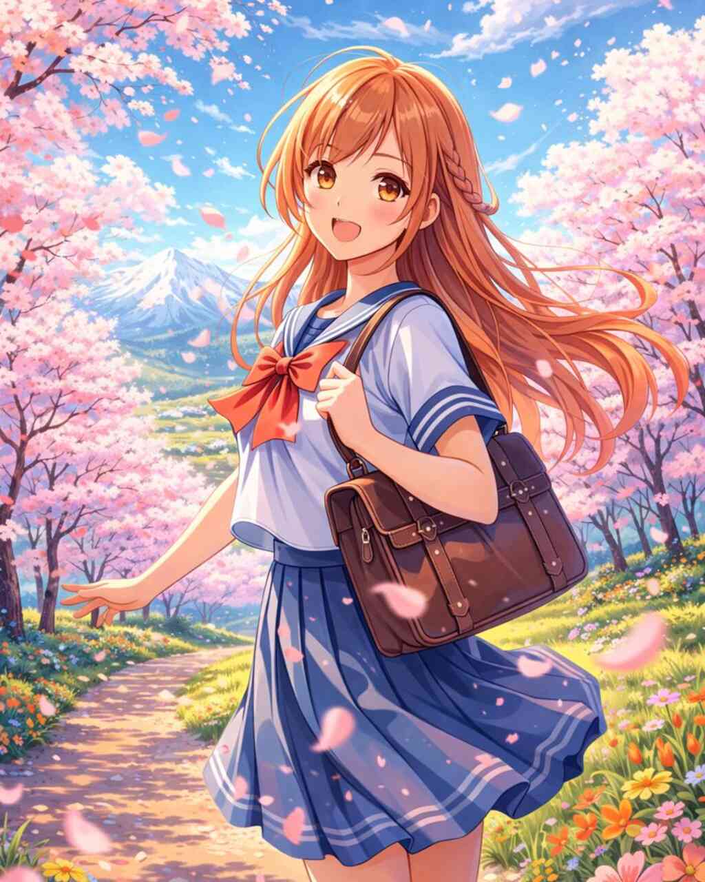 Diamond Painting - Frühlingserwachen im Kirschblütenzauber