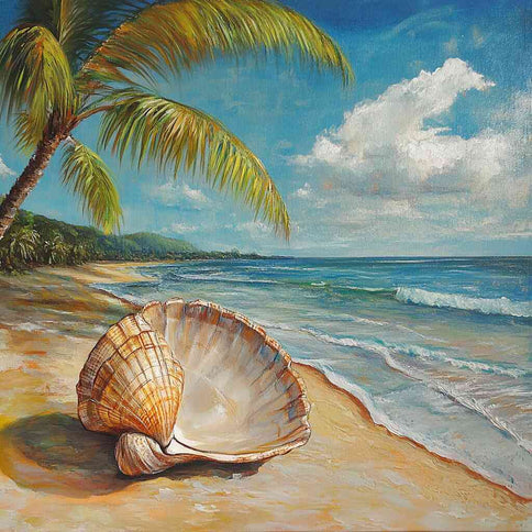 Diamond Painting - Muschelflüstern am Paradiesstrand