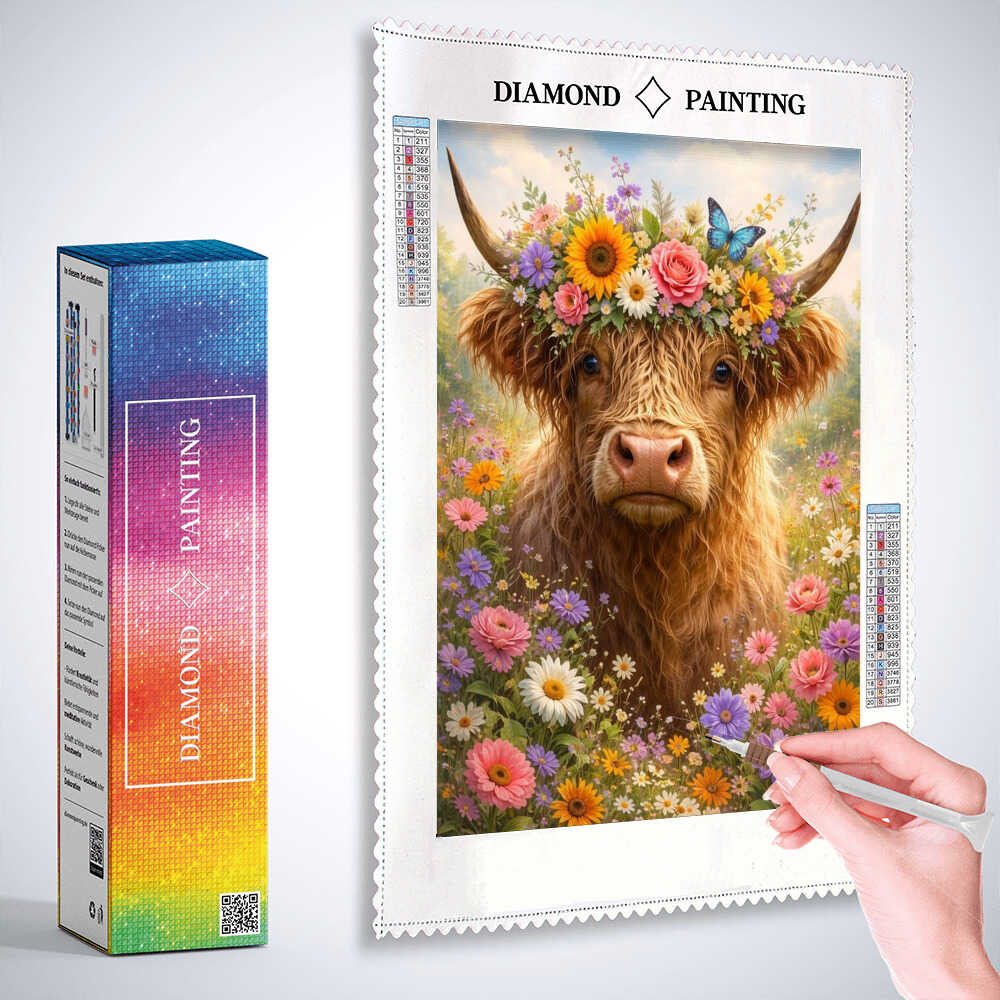 Diamond Painting - Blumenkrone der Harmonie