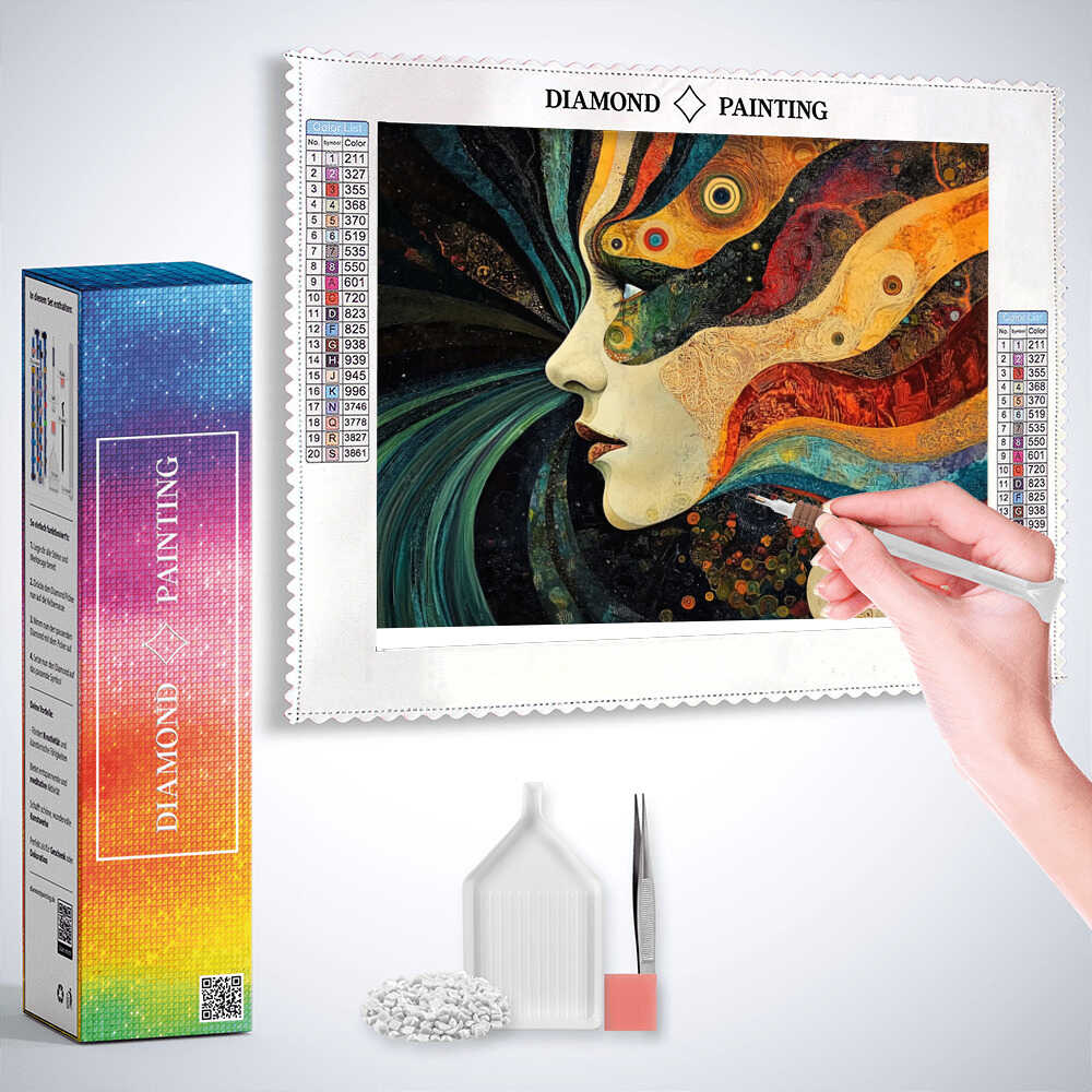 Diamond Painting - Farben des Geistes, abstrakt