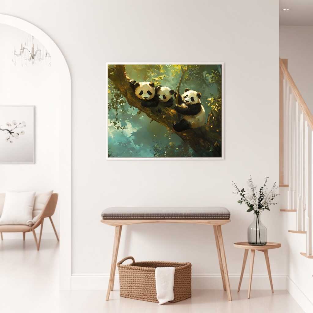 Diamond Painting - Harmonische Pandas