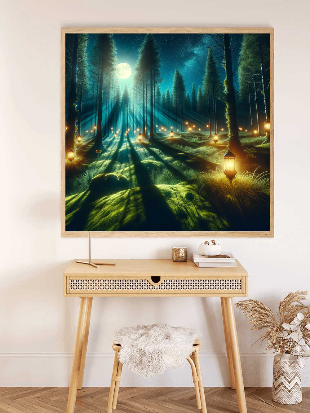 Diamond Painting - Magischer Wald im Mondlicht