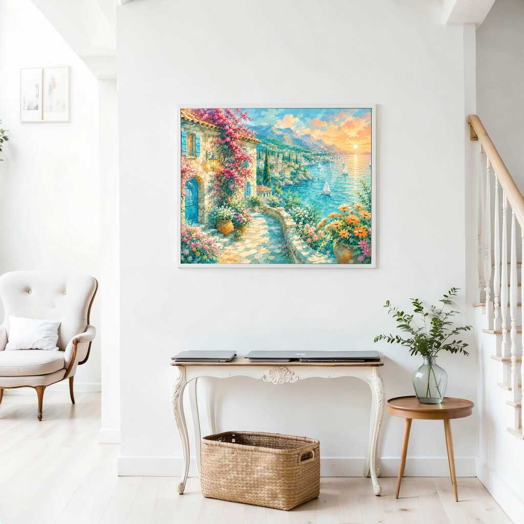 Diamond Painting - Sonnenzauber an der Mittelmeerküste
