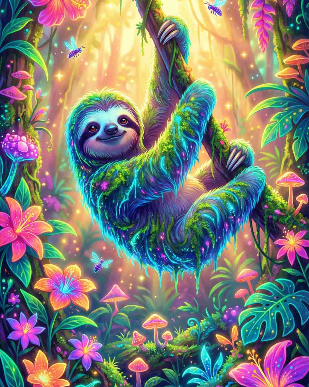 Diamond Painting - Magische Gelassenheit im Dschungel