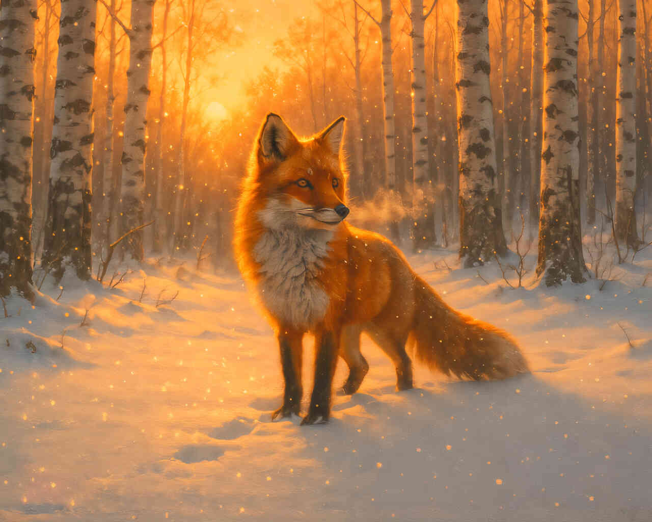 Diamond Painting - Magie des Wintermorgens