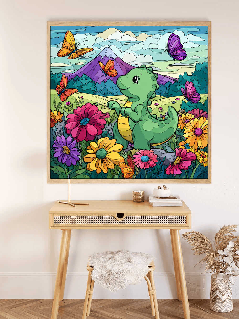 Diamond Painting - Frühlingstraum im Dino-Land