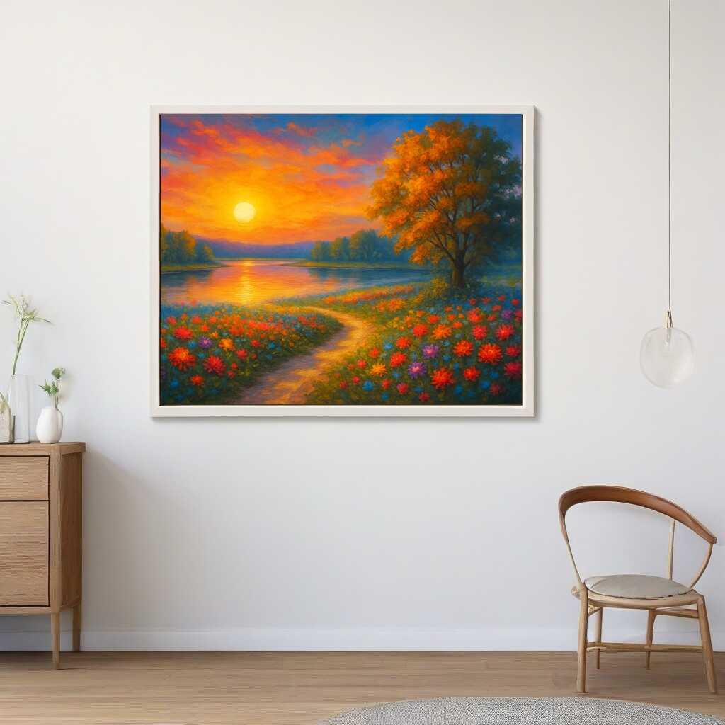 Diamond Painting - Pfad ins Goldene Licht