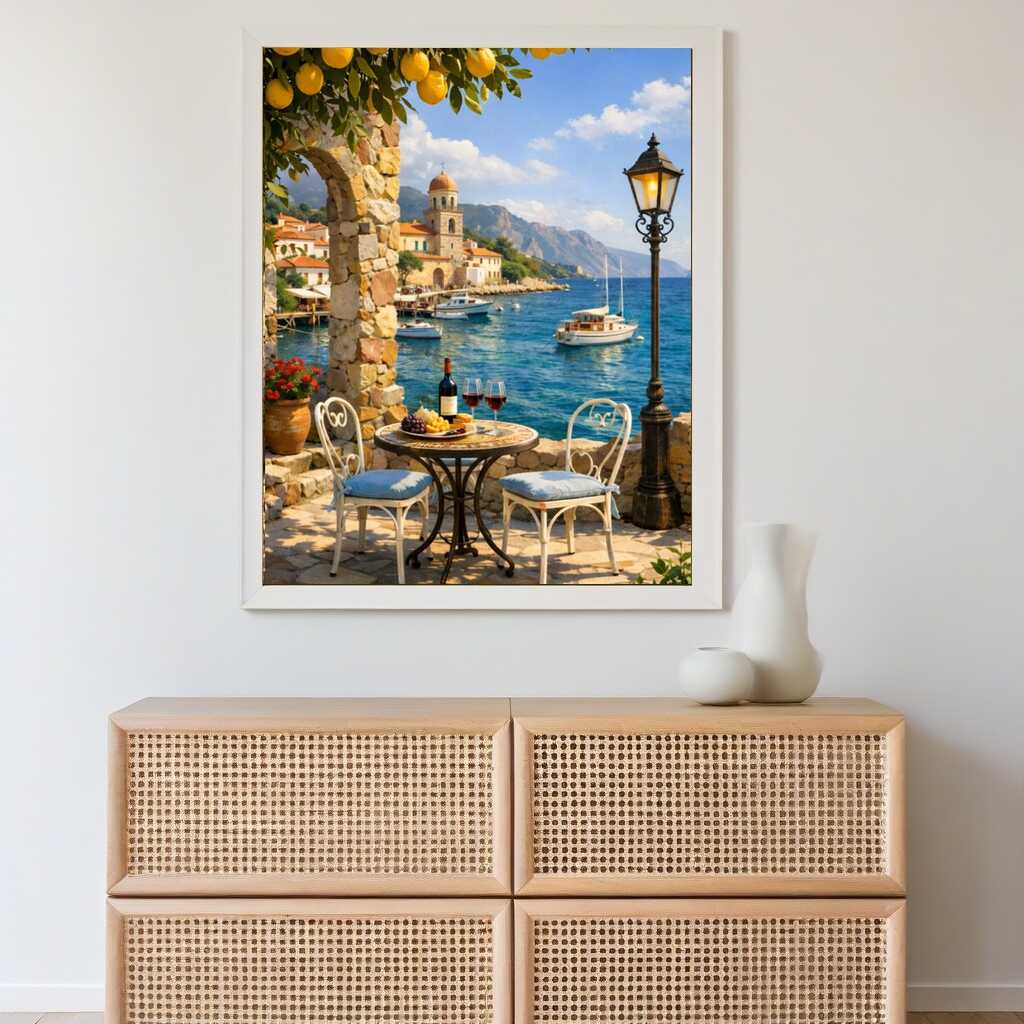 Diamond Painting - Zitronen im Sommer, Mediterran