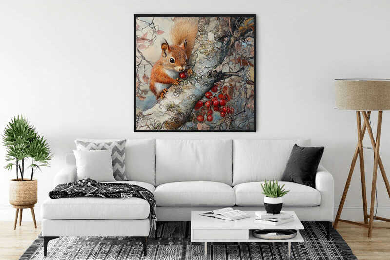 Diamond Painting - Herbstzauber im Geäst
