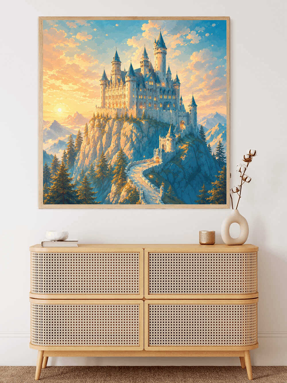 Diamond Painting - Märchenschloss im Morgenlicht
