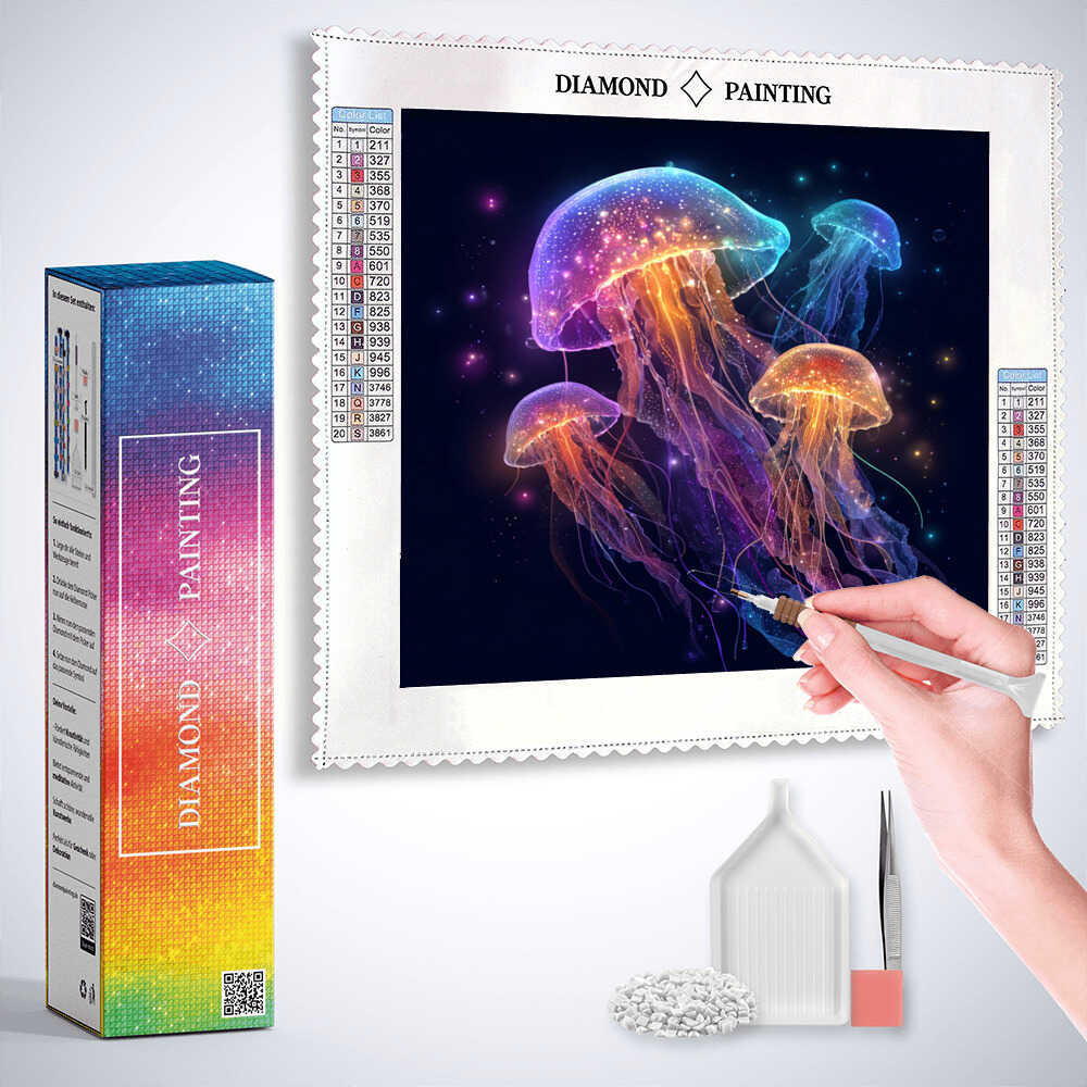 Diamond Painting - Leuchtende Träumereien der Tiefe