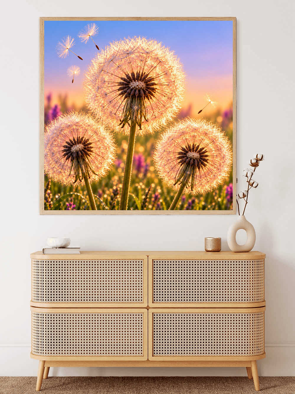 Diamond Painting - Pusteblumen am Seeufer