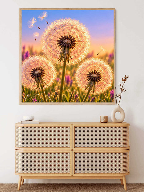 Diamond Painting - Pusteblumen am Seeufer