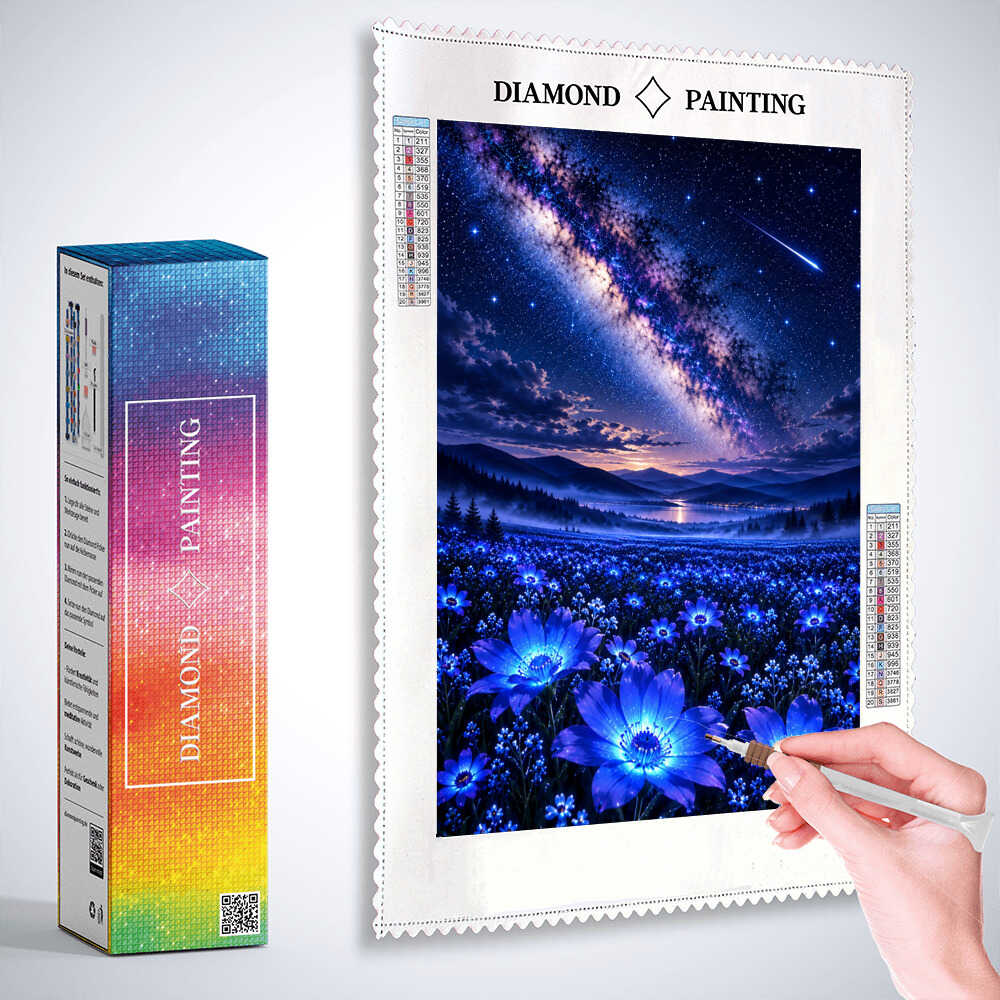 Diamond Painting - Sternenblüten – Magie der Nacht