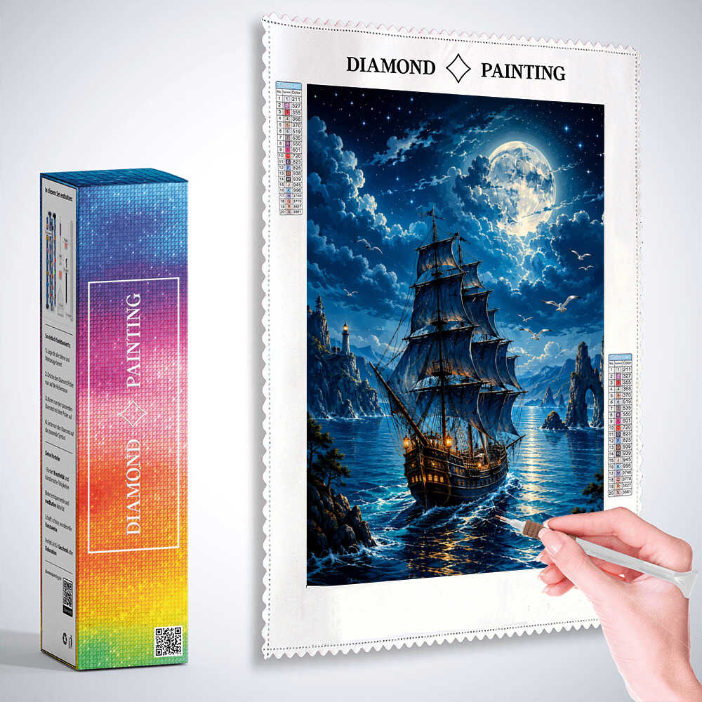 Diamond Painting - Im Licht der Mitternacht