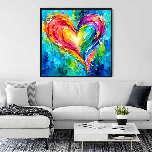 Diamond Painting - Abstraktes Herz