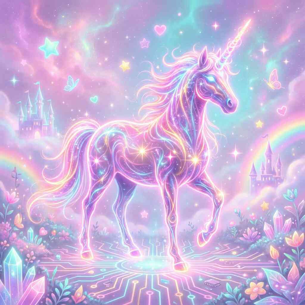 Diamond Painting - Magisches Erwachen des Einhorns