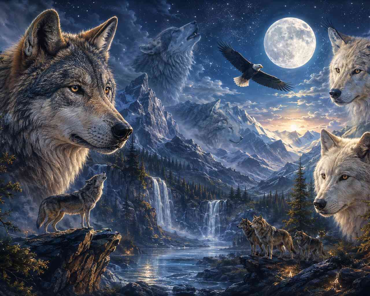 Diamond Painting - Ruf der Wildnis