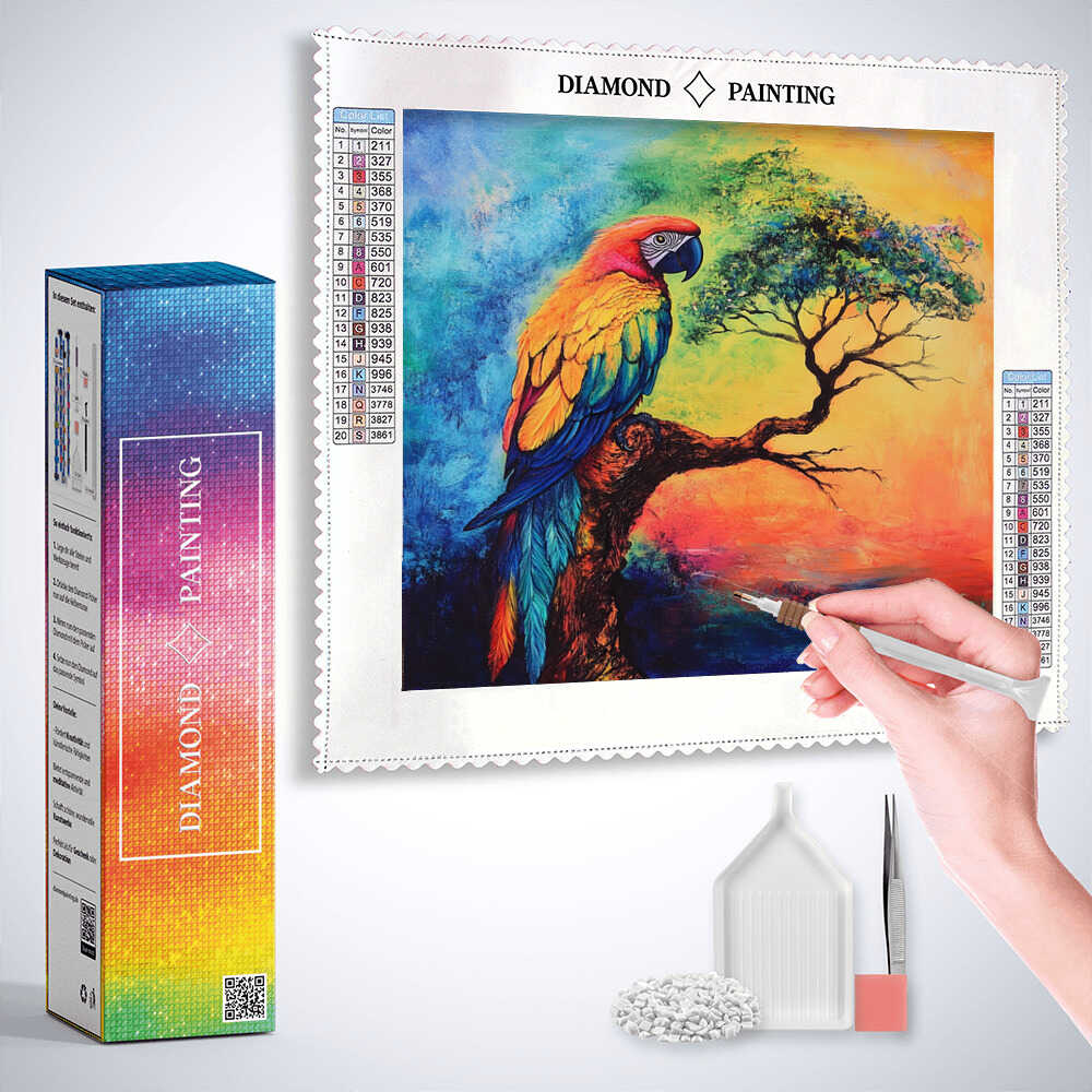 Diamond Painting - Farbenexplosion der Tropen