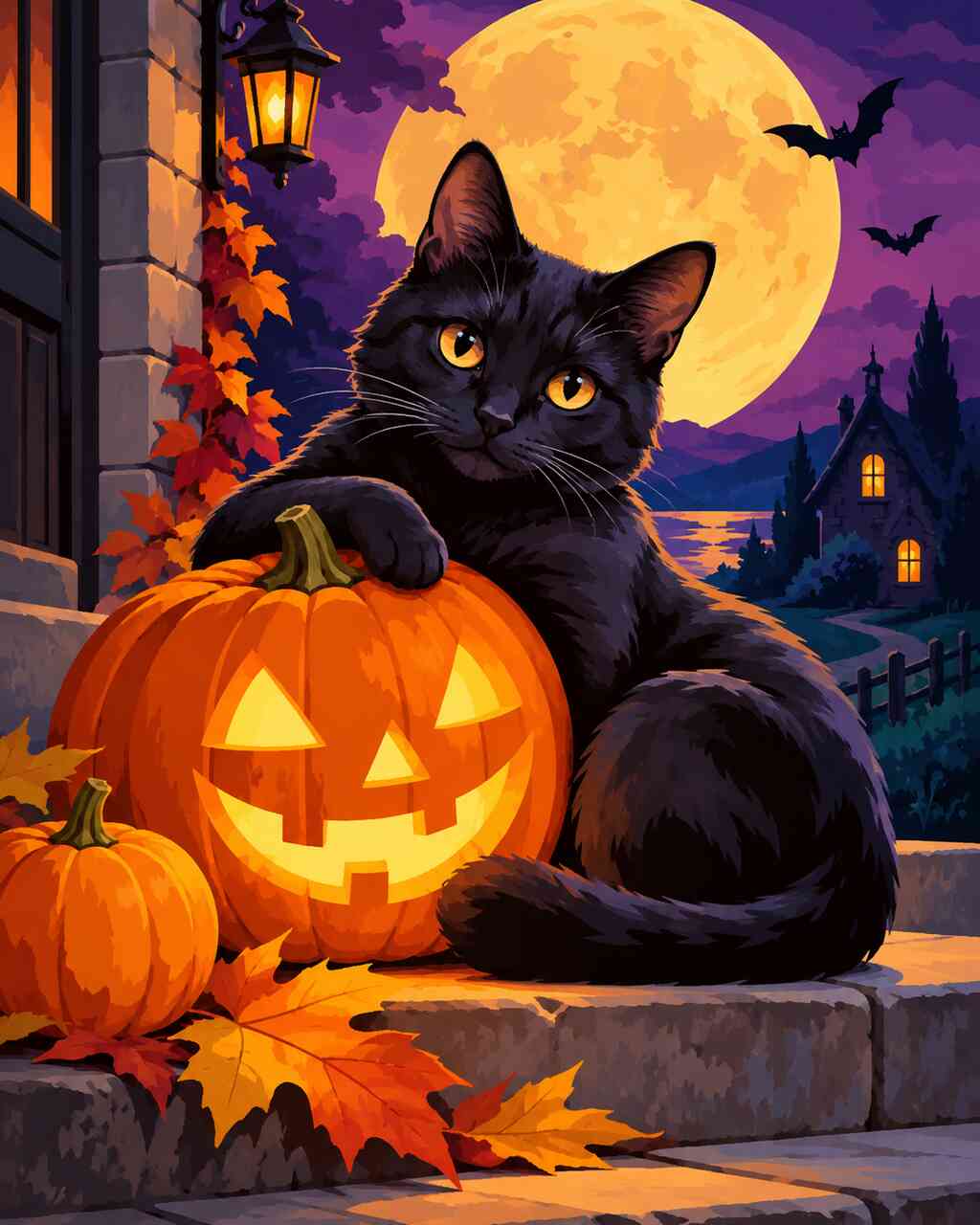 Diamond Painting - Magie der Herbstnacht