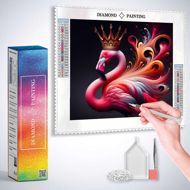Diamond Painting - Königlicher Flamingo