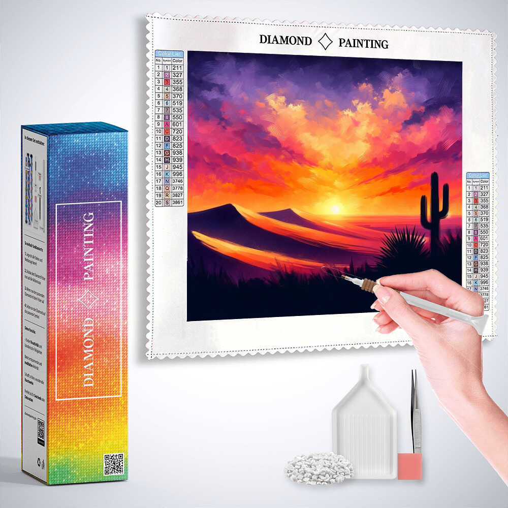 Diamond Painting - Wüstenhimmel Flamme