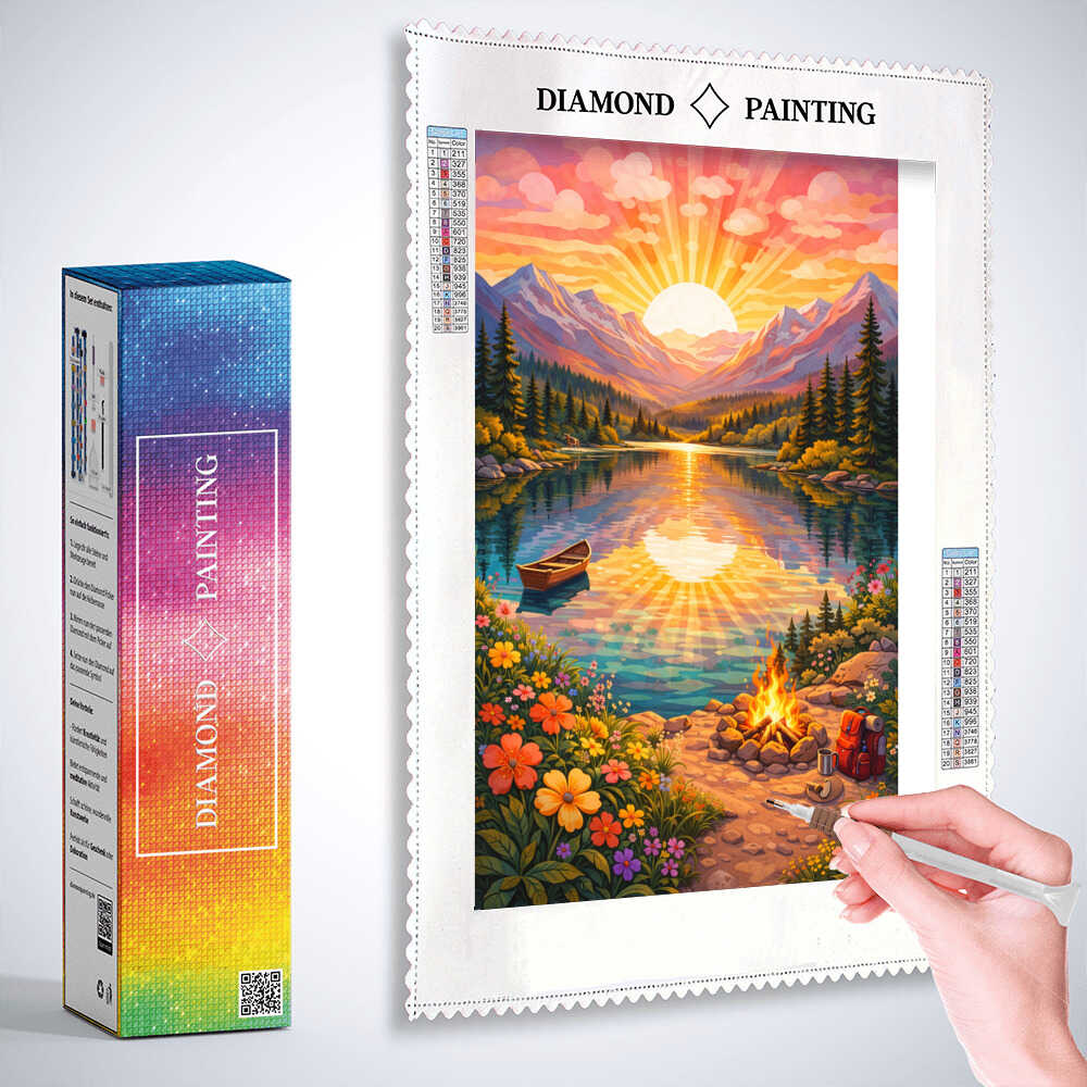 Diamond Painting - Sonnenzauber am See