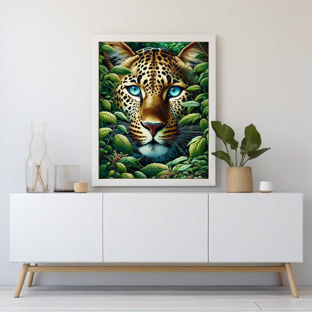 Diamond Painting - Zufriedener Leopard