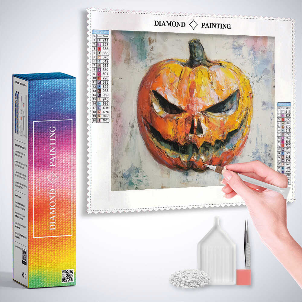 Diamond Painting - Flammendes Grinsen