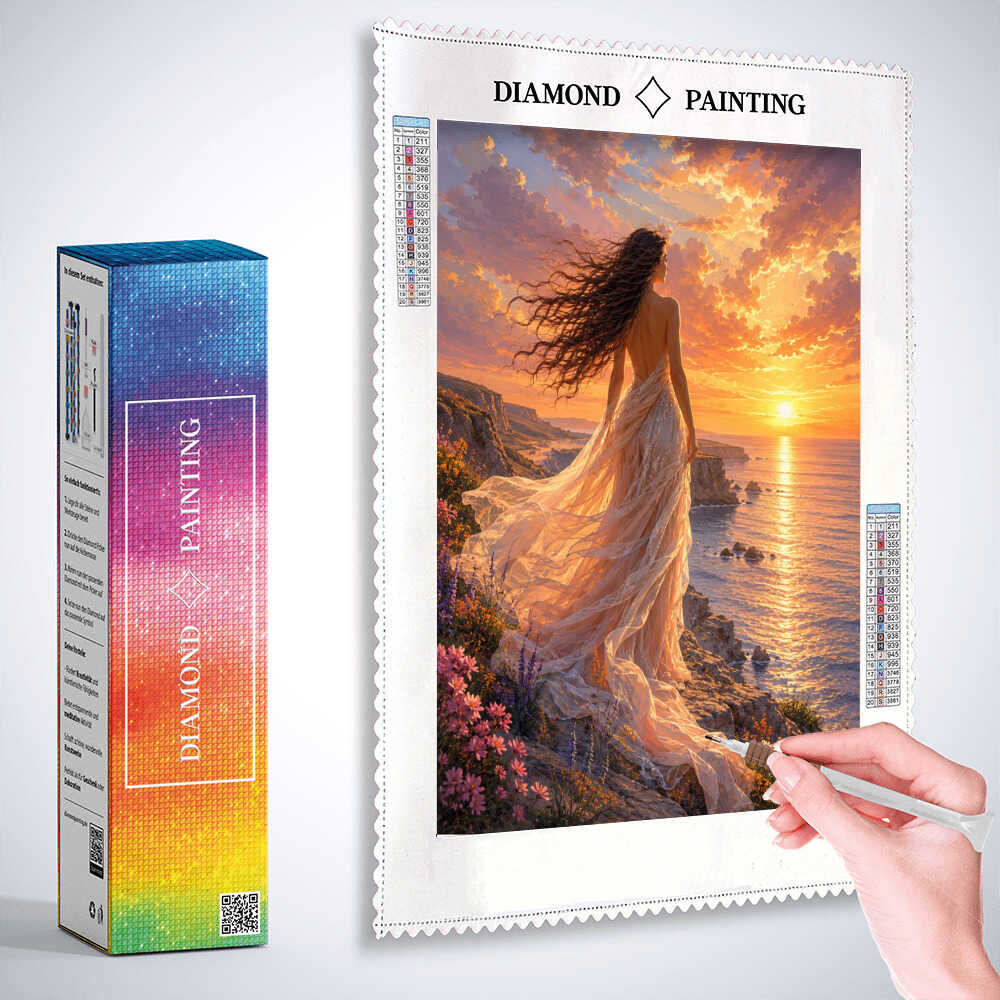 Diamond Painting - Sonnenhauch der Sehnsucht