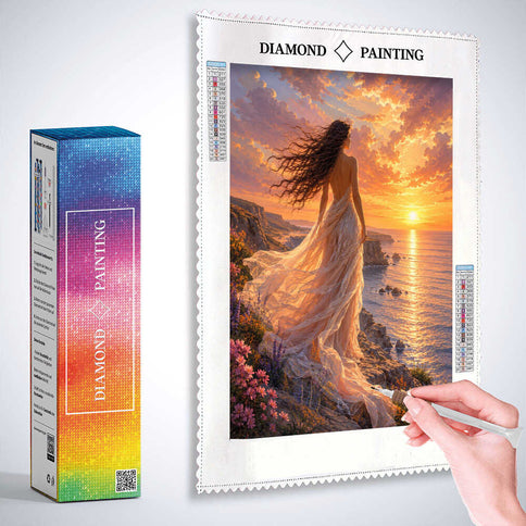 Diamond Painting - Sonnenhauch der Sehnsucht