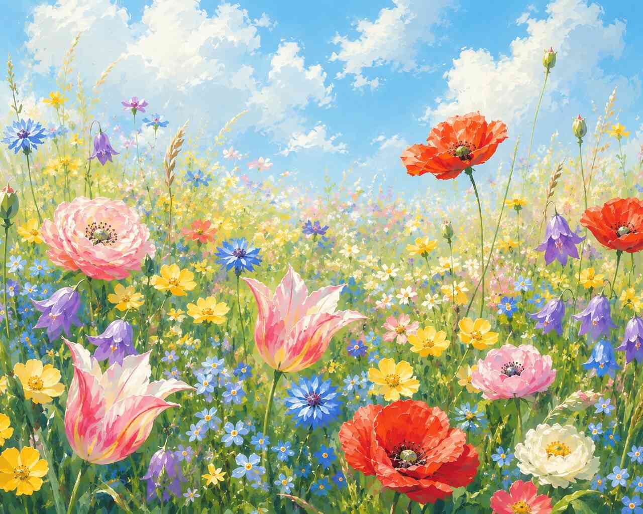 Diamond Painting - Frühlingserwachen, blühende Harmonie