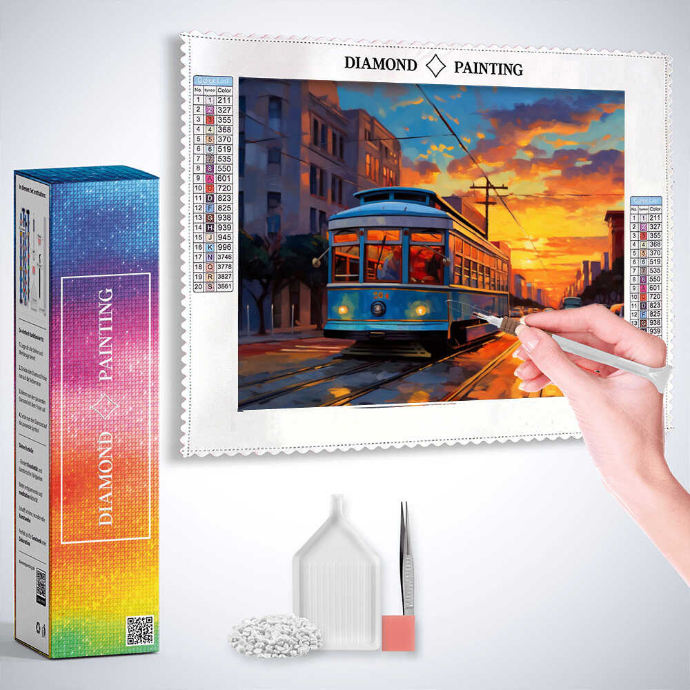 Diamond Painting - Abendglanz in der Stadt