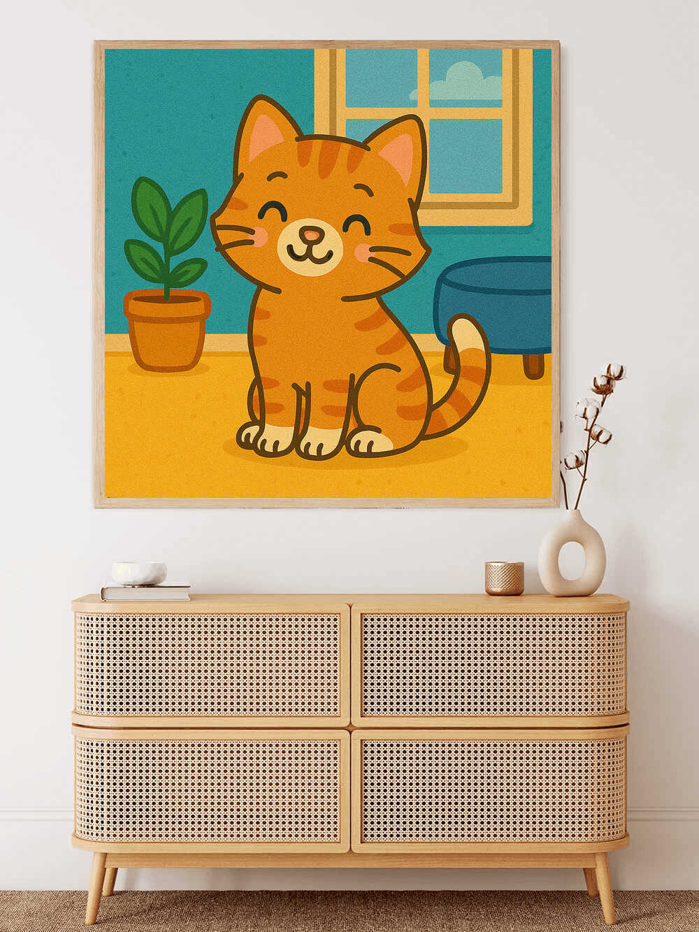 Diamond Painting - Sonnenschein im Wohnzimmer