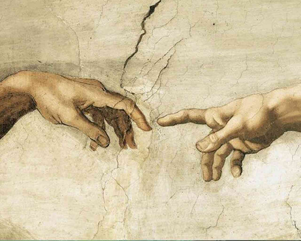 Diamond Painting - Michelangelo, Die Erschaffung Adams