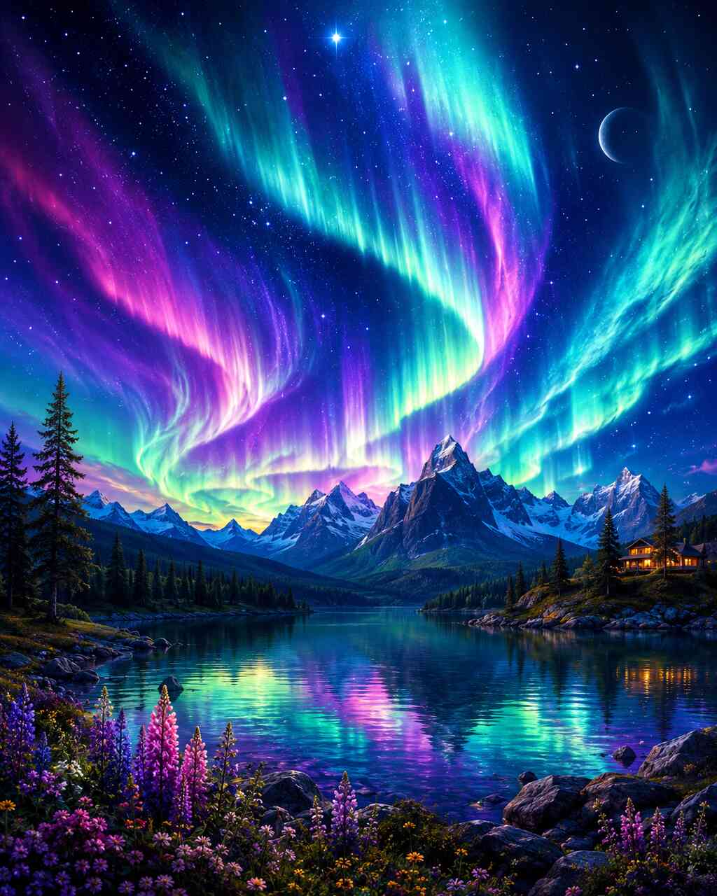 Diamond Painting - Magie der Polarlichter
